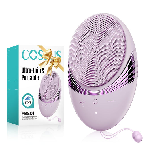 COSLUS FBS01 Facial Cleansing Brush Face Scrubber, Compact for Travel