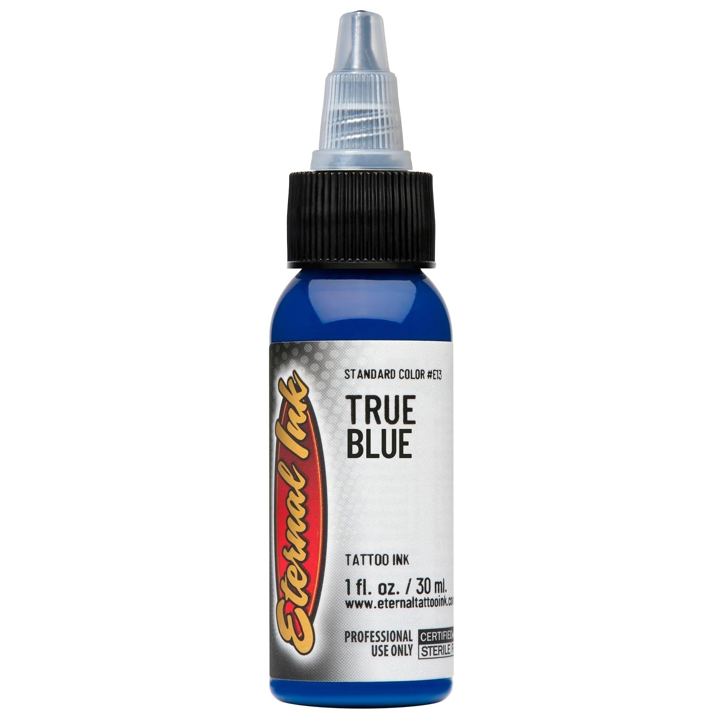 Eternal Ink True Blue 1 oz - Primary Solid Blue Tattoo Ink, Vibrant, Saturated, Easy to Mix - Classic Neutral for Artists - Vegan and Sterile for Professional Tattoo Artists and Beginners