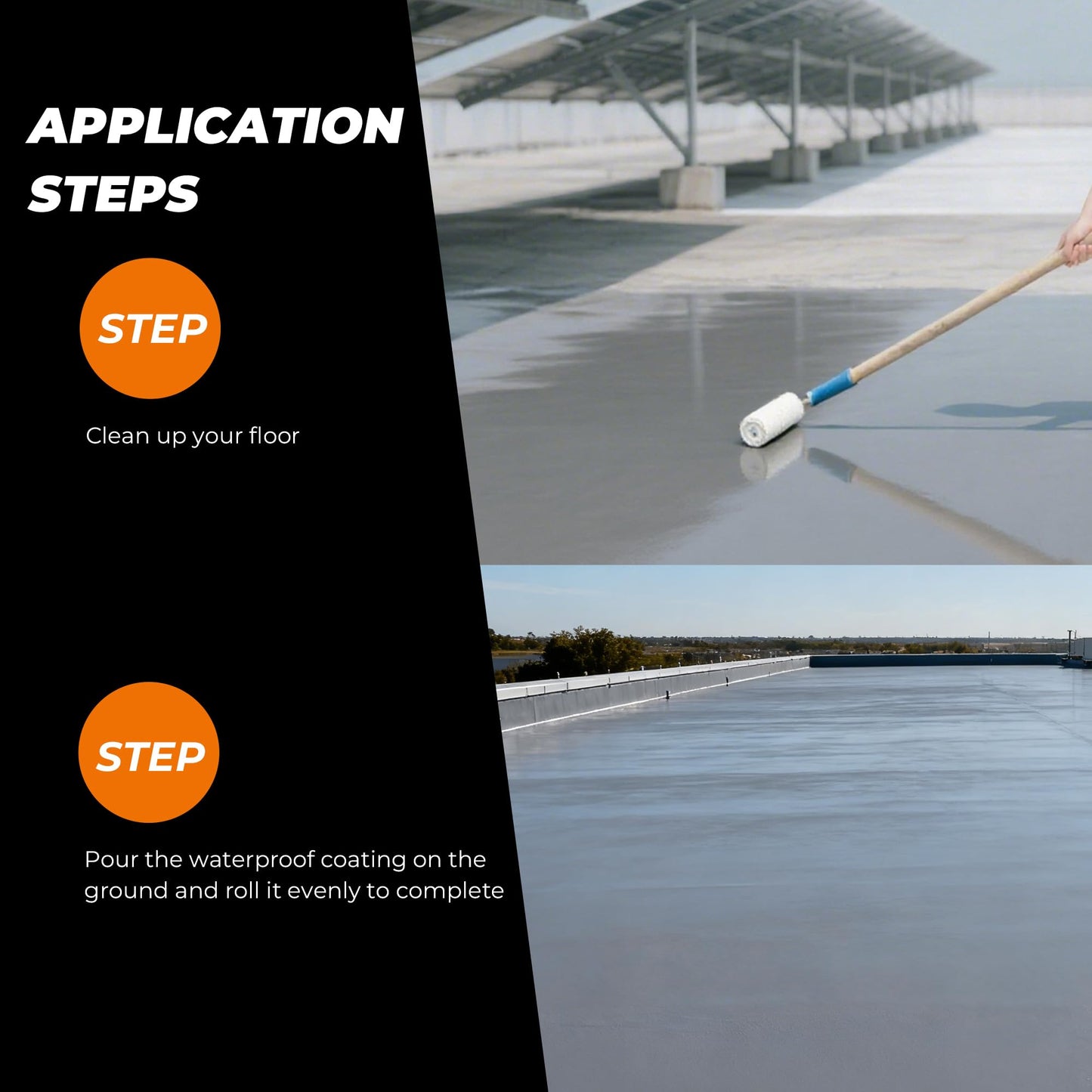 SHENGWEI Waterproof Sealant, Grey, 3 Gallon, Interior/Exterior Roof & Basement,Coverage: 360sq. ft.