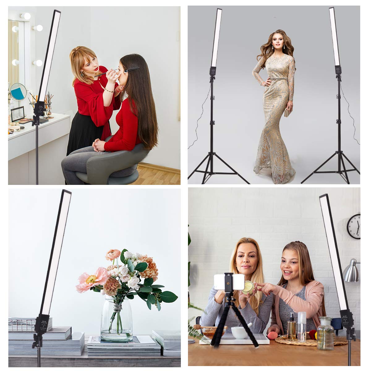 GSKAIWEN 36w 3200K-5500K Dimmable LED Photography Light Adjustable Photography Studio Light Kit with Tripod Stand Bag for Camera Video Studio YouTube Product Portrait Live Stream Shooting