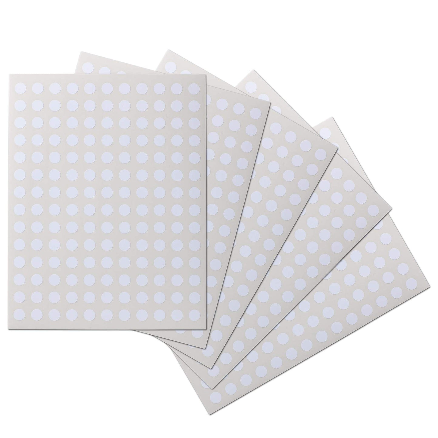 Crinklee Waterproof Essential Oil Labels, 770 Circles, 0.5 Inch Diameter, Oil Proof, Highly Durable Blank Stickers