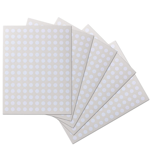 Crinklee Waterproof Essential Oil Labels, 770 Circles, 0.5 Inch Diameter, Oil Proof, Highly Durable Blank Stickers