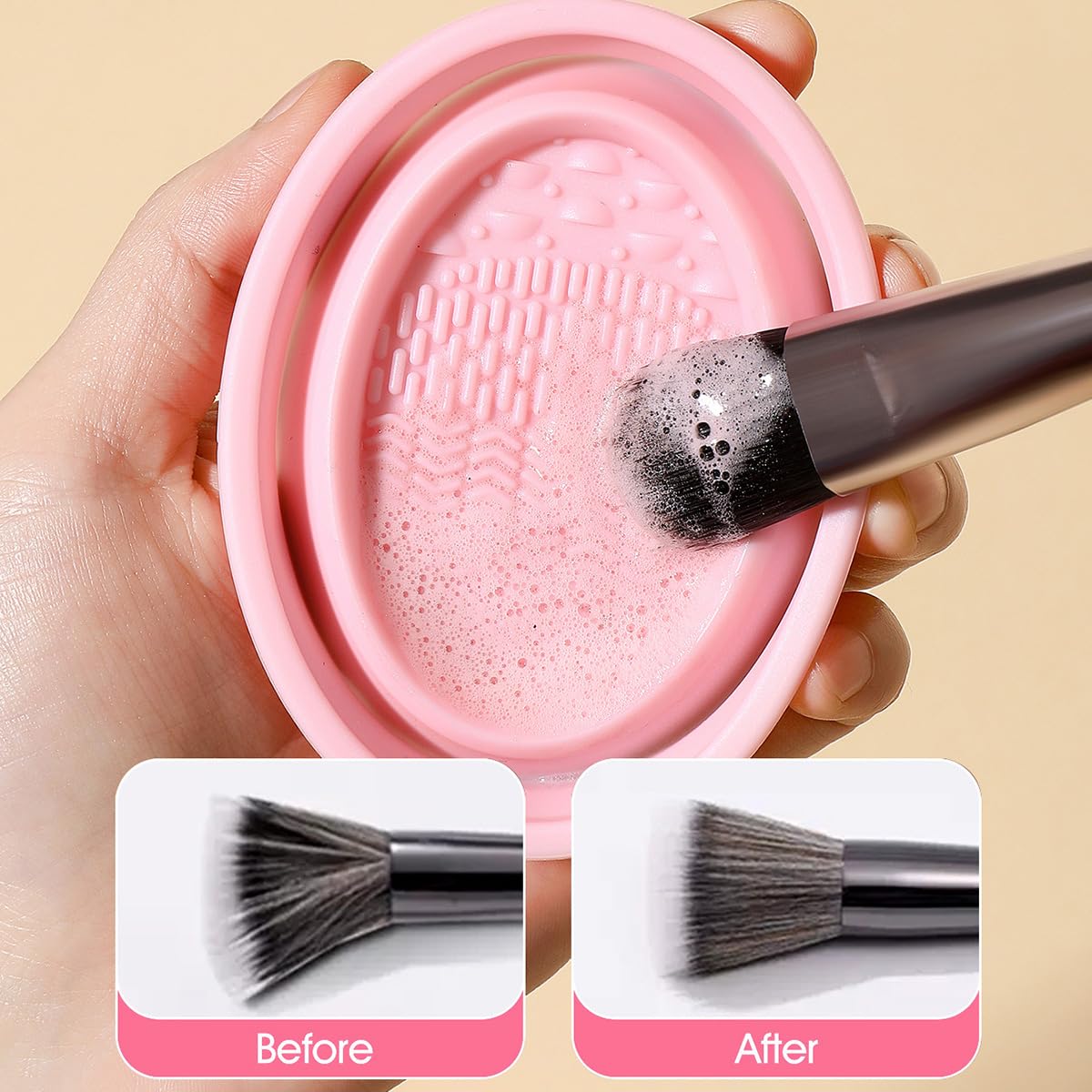 30 Pcs Makeup Kit, Multi-functional Makeup Tool Set with Makeup Brush Foundation Brush Make up Brushes Set (pink 30 Piece Set)
