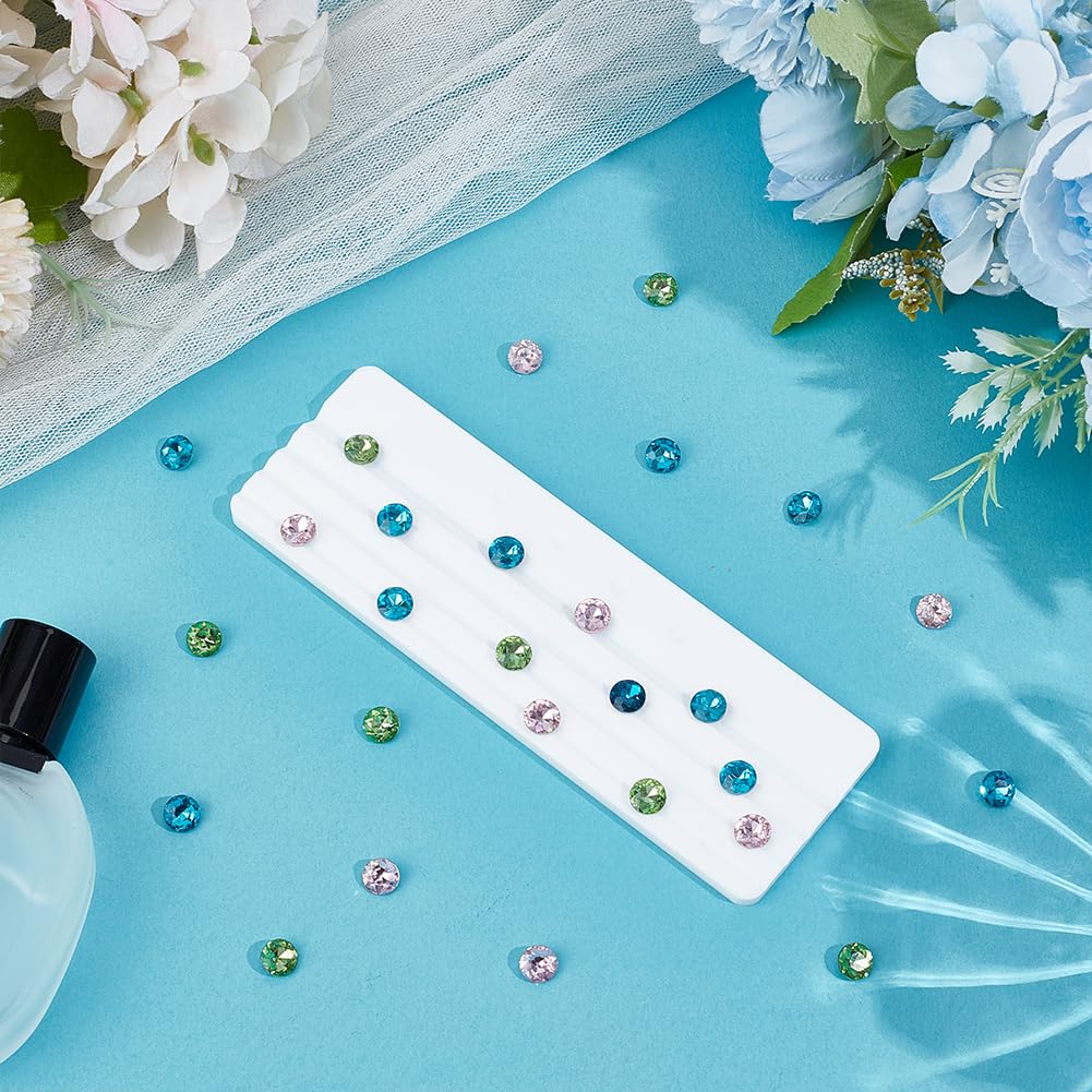 PH PandaHall Diamond Display Tray, 5.9x2inch Acrylic Slotted Jewelry Display Tray Gem Loose Diamond Grading Trays Rectangle Board for Home Jewelry Store Vendor Exhibition Booth Showcase Decoration