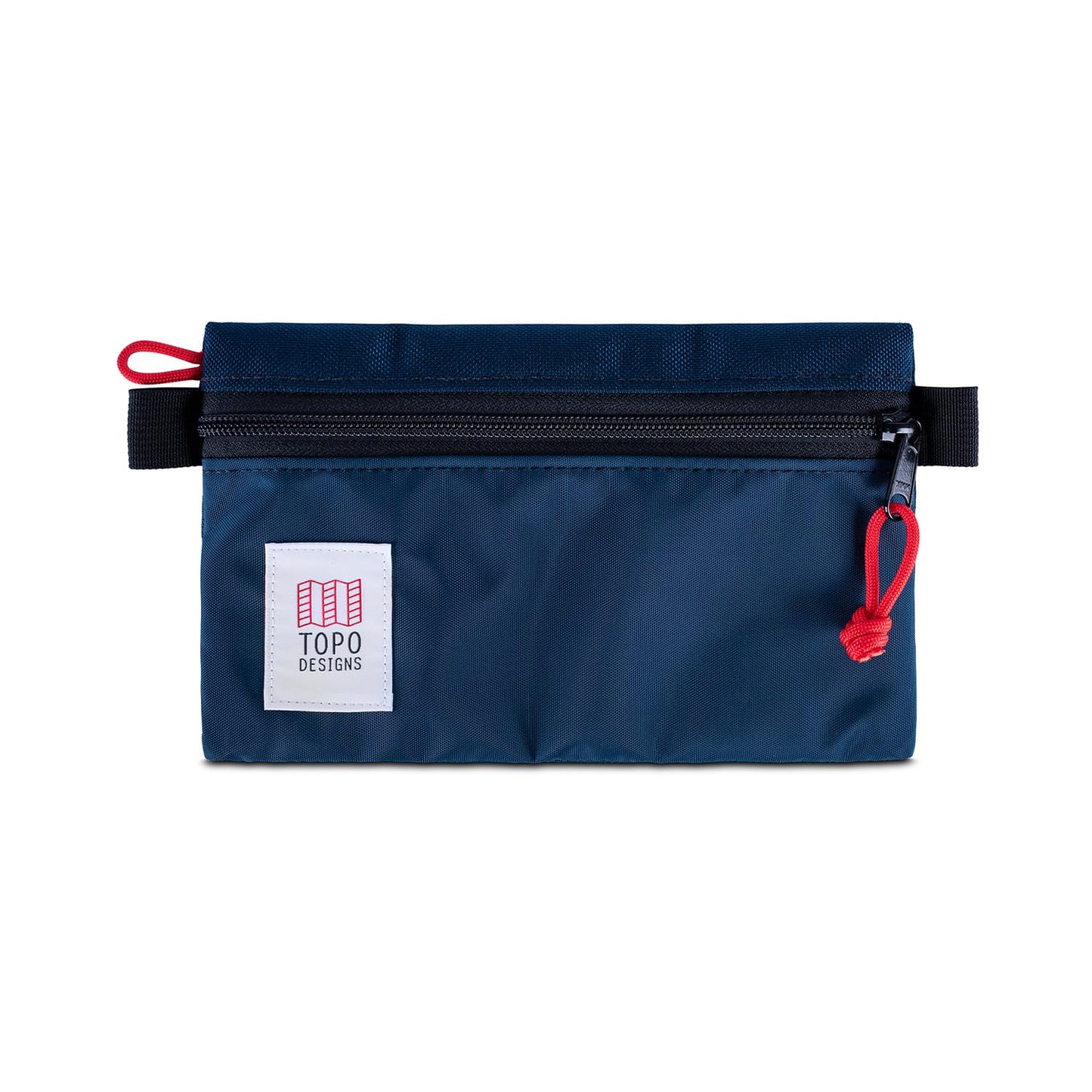 Topo Designs Accessory Bags, Travel Organizer Accessories for Smaller Items, Durable Storage Pouch, 3 Sizes, Fully Lined Pack Cloth (Small, Navy/Navy)