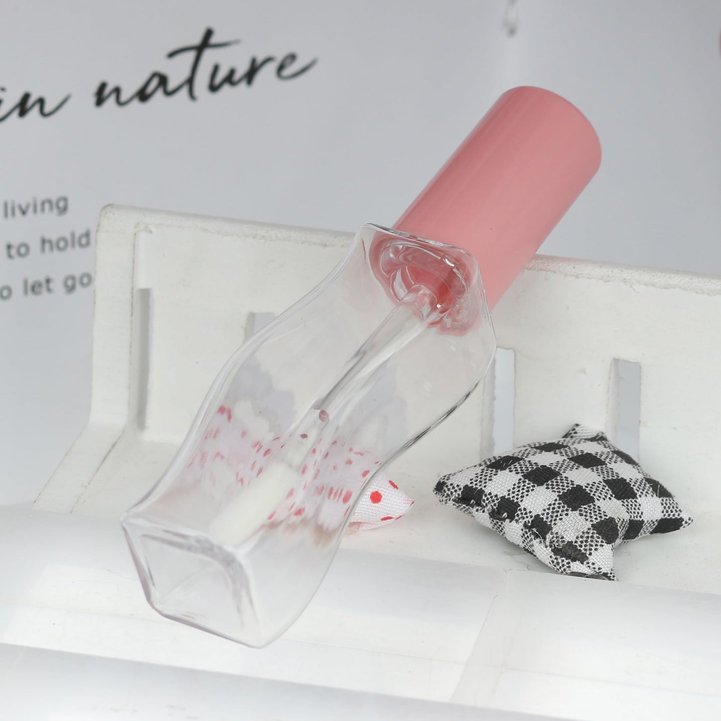 COSIDEA 30 pcs 15ml Pink Empty lip gloss tubes S-shaped lipgloss tube container bottles for coconut oil liptin refill