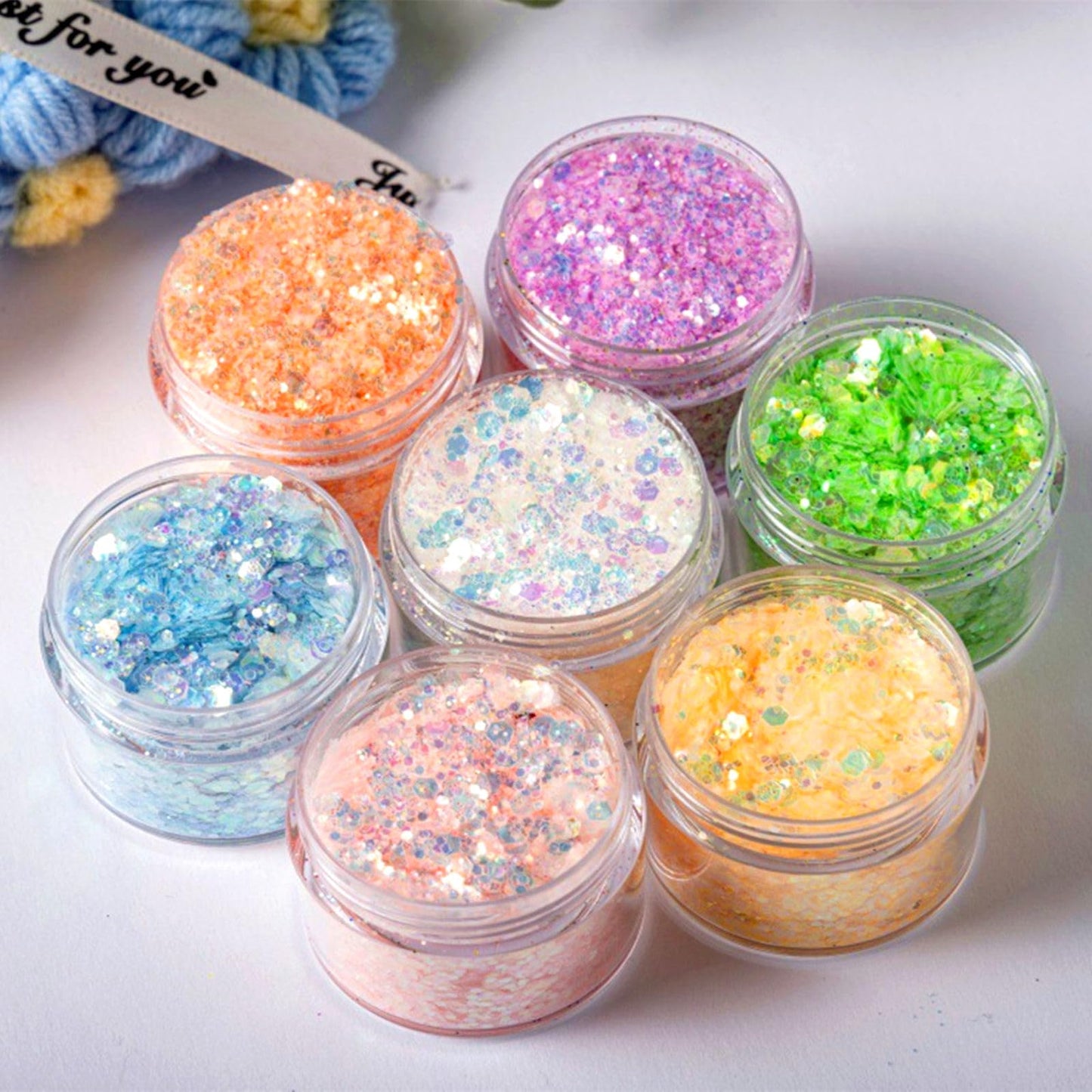 48 Pack 1 Oz Plastic Jars with White Lids, 1oz Small Plastic Containers with Lids for Cosmetic Makeup Beauty Products, Slime, Sample, Travel, BPA Free | Wide Mouth | Refillable