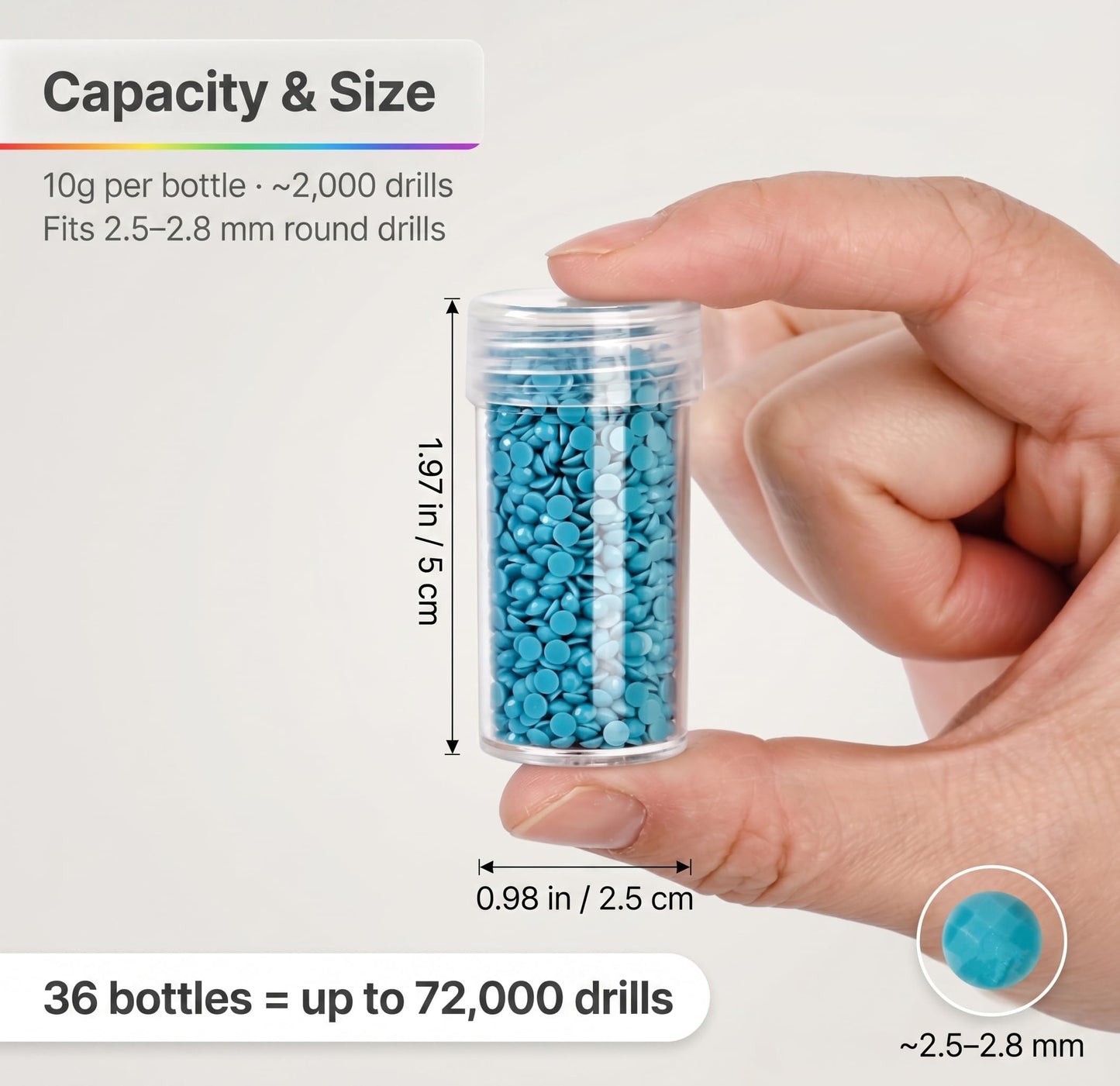 MERATIA Diamond Painting Storage Container, 4-Tier Bead Organizer Box with 200 Slots, Stackable Crafts Organizers for DIY Diamond Art Accessories Craft Jewelry Bead Storage