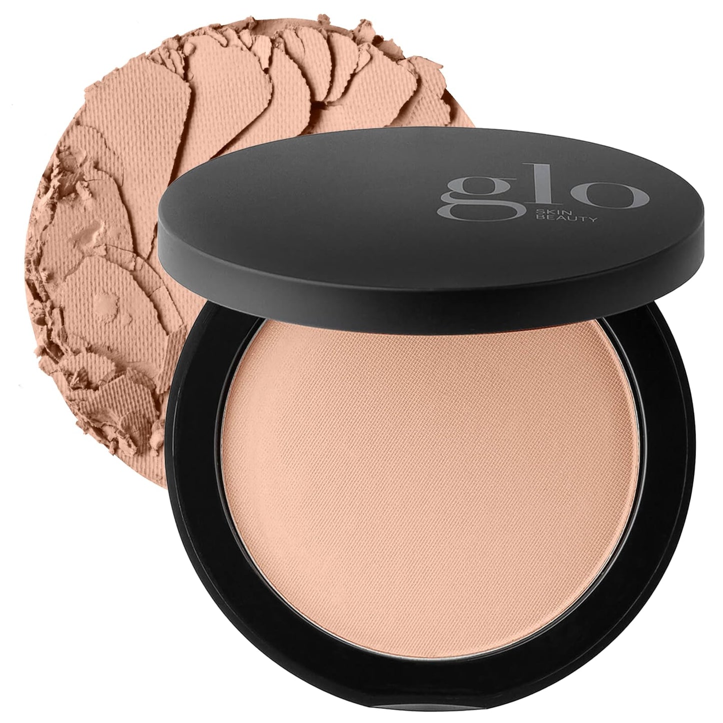 Glo Skin Beauty Pressed Base Powder Foundation, Beige – Buildable Sheer to Full Coverage, Long Wear Face Powder Compact, Pressed Powder Makeup for Smooth, Semi-Matte Finish