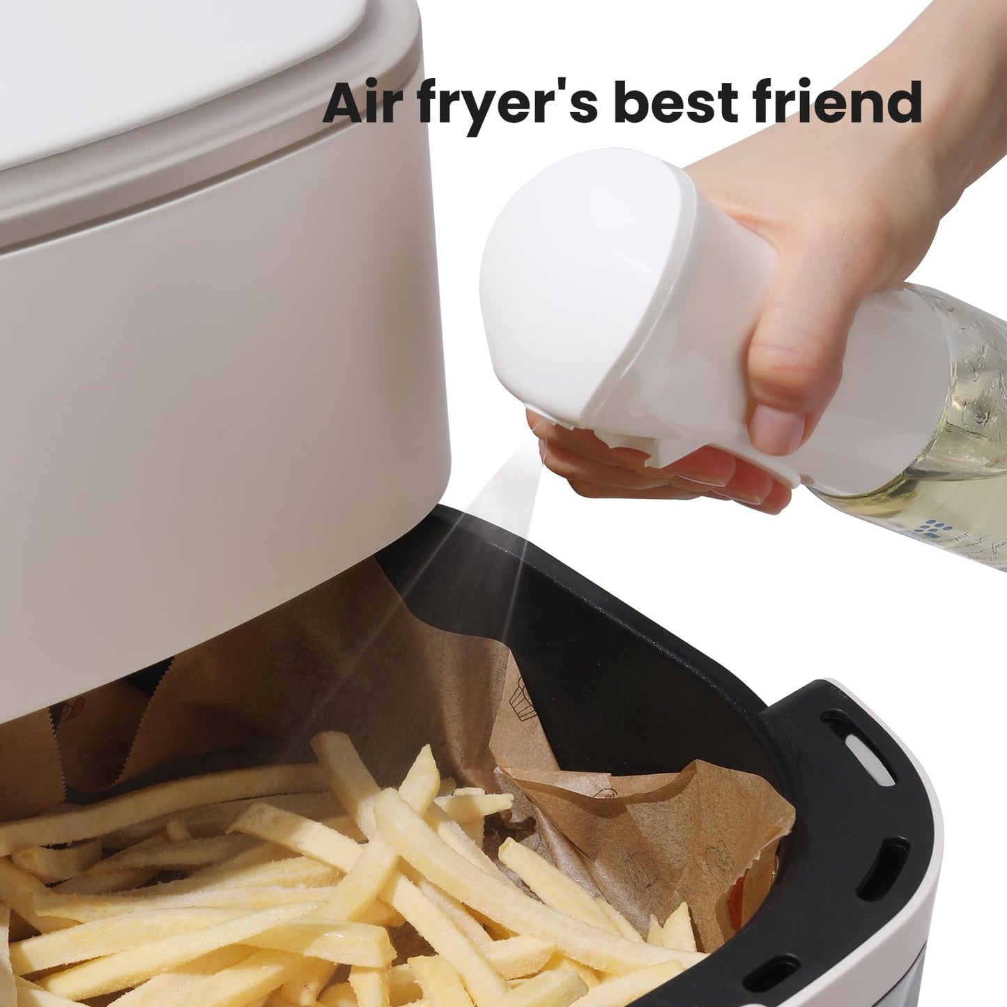 Mistifi Oil Sprayer 150ml glass bottle. Upgraded Version.Fine Mist Spray Bottle for Air Fryer, Olive Oil, Avocado Oil, Healthy Nonstick Frying, Commercial & Home Kitchen Use (Classic PS630)