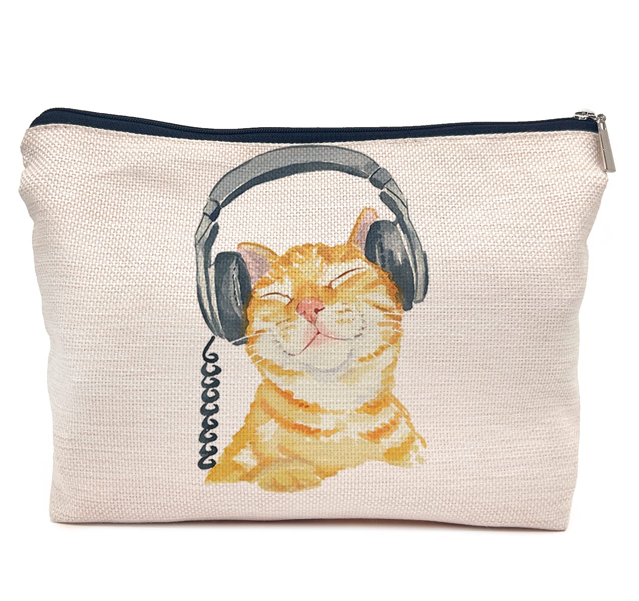 IWXYI Cat Lover Gifts,Cat Makeup Bag Zipper Pouch Travel Toiletry Gifts For Women Teenage Girls