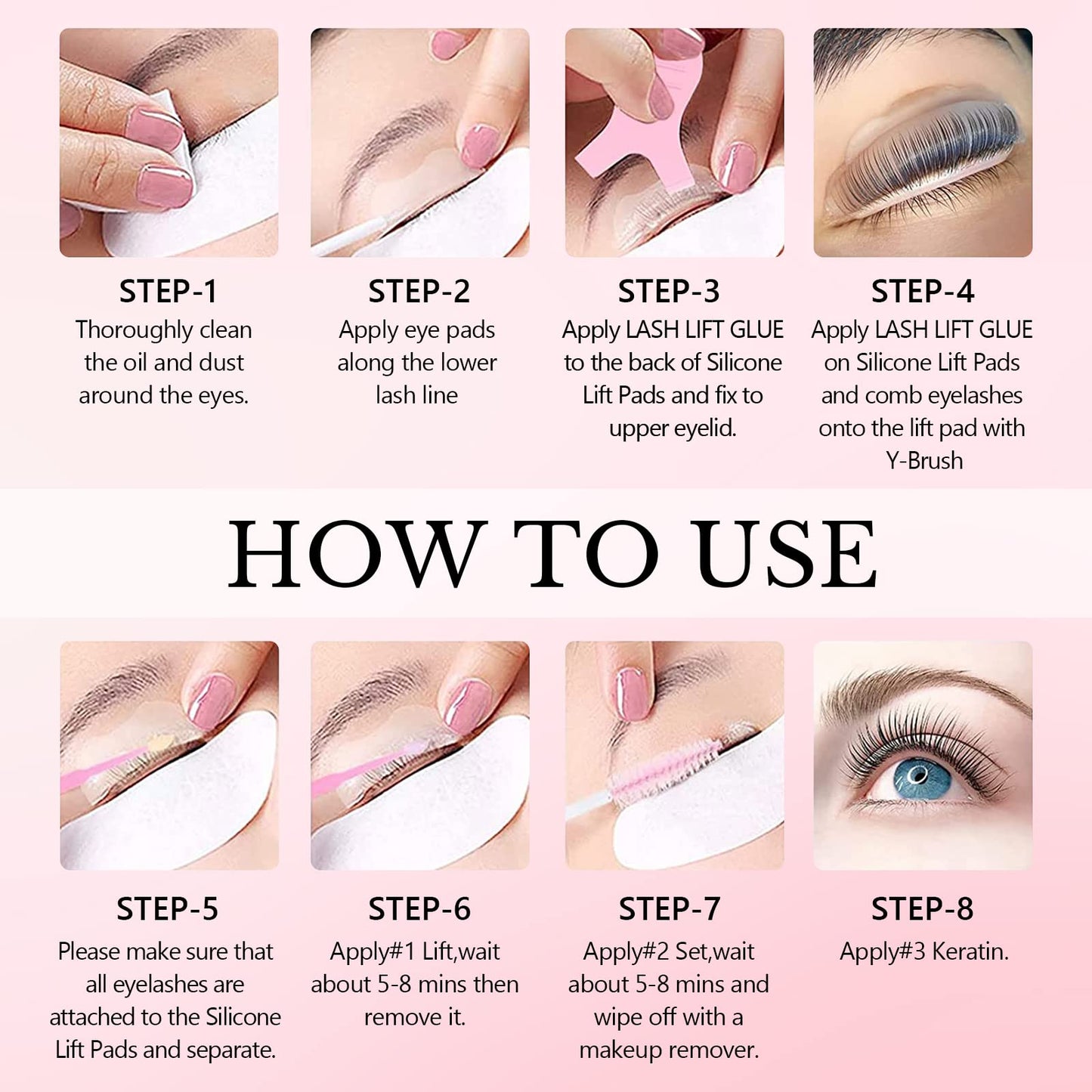 Libeauty Lash Lift Kit Eyelash Perm Kit Professional DIY Lifting Kit for Eyelashes Perming & Curling for Eyelashes at Home & Salon Use