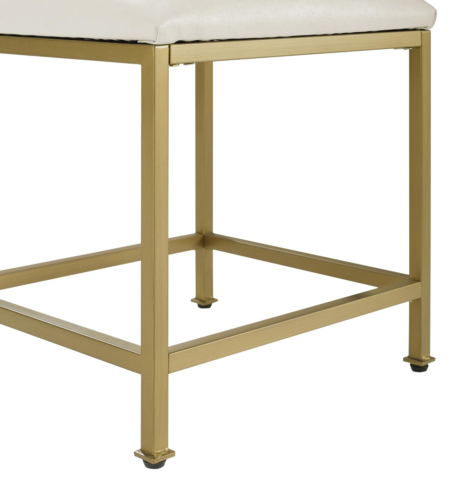 Crosley Furniture Aimee Makeup Vanity Chair with Upholstered Seat, Gold