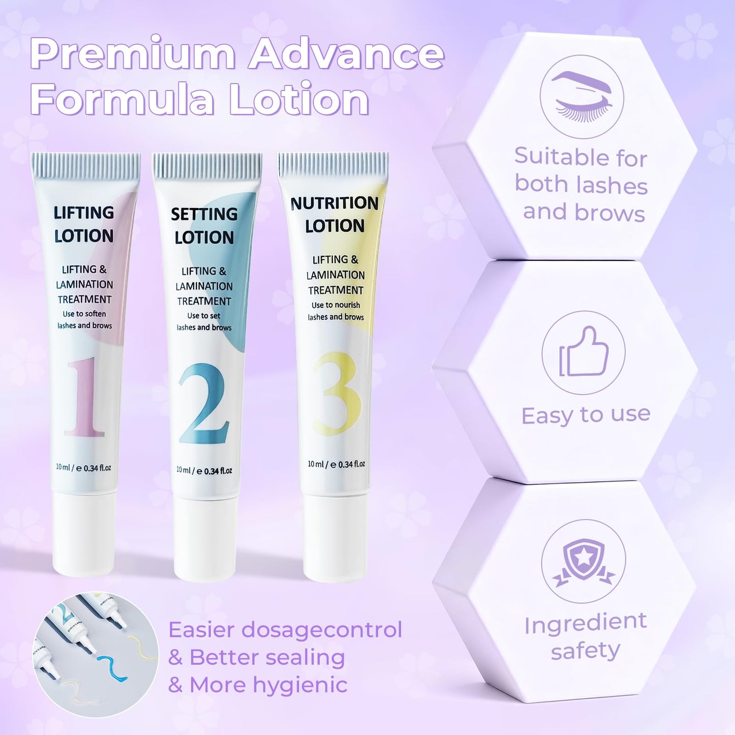PERMANIA Korean Lash Lift Kit, Can be Operated with Eyes Open for Eyelash Lifting with Detailed Instruction, Salon Results Instant