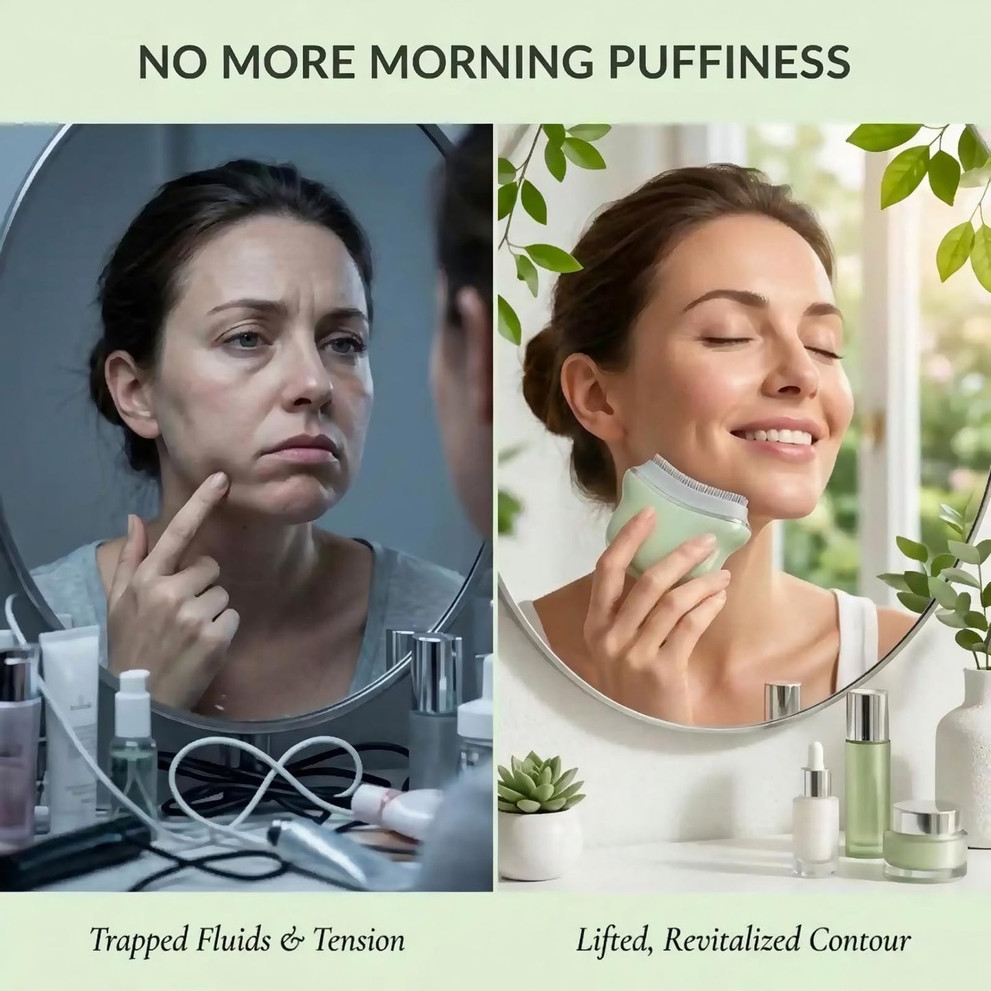 Multi Silicone Facial Cleansing Brush,Lymphatic Face Brush-Anti Puffiness,Lymphatic Drainage,Detox,Lift,Sculpting Jawline，Improves Skin Glow,Absorption,Cleansing、Scrubber and Face Massaging