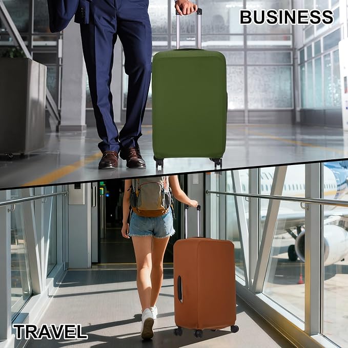 uxcell Travel Luggage Cover, Washable Suitcase Covers for Luggage Anti-scratch Suitcase Protector Elastic Baggage Protective, Fits 29-32 Inch Suit Case, Dark Brown