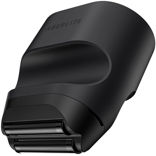 Aberlite Touch 2 Foil Head Shaver for Bald Men - Finishing Foil Shaver for Bald Head & Face, 0.05mm Ultra-Thin Foils for Razor-Smooth Results, Ergonomic Multi-Grip, Waterproof, USB-C Charging (Black)