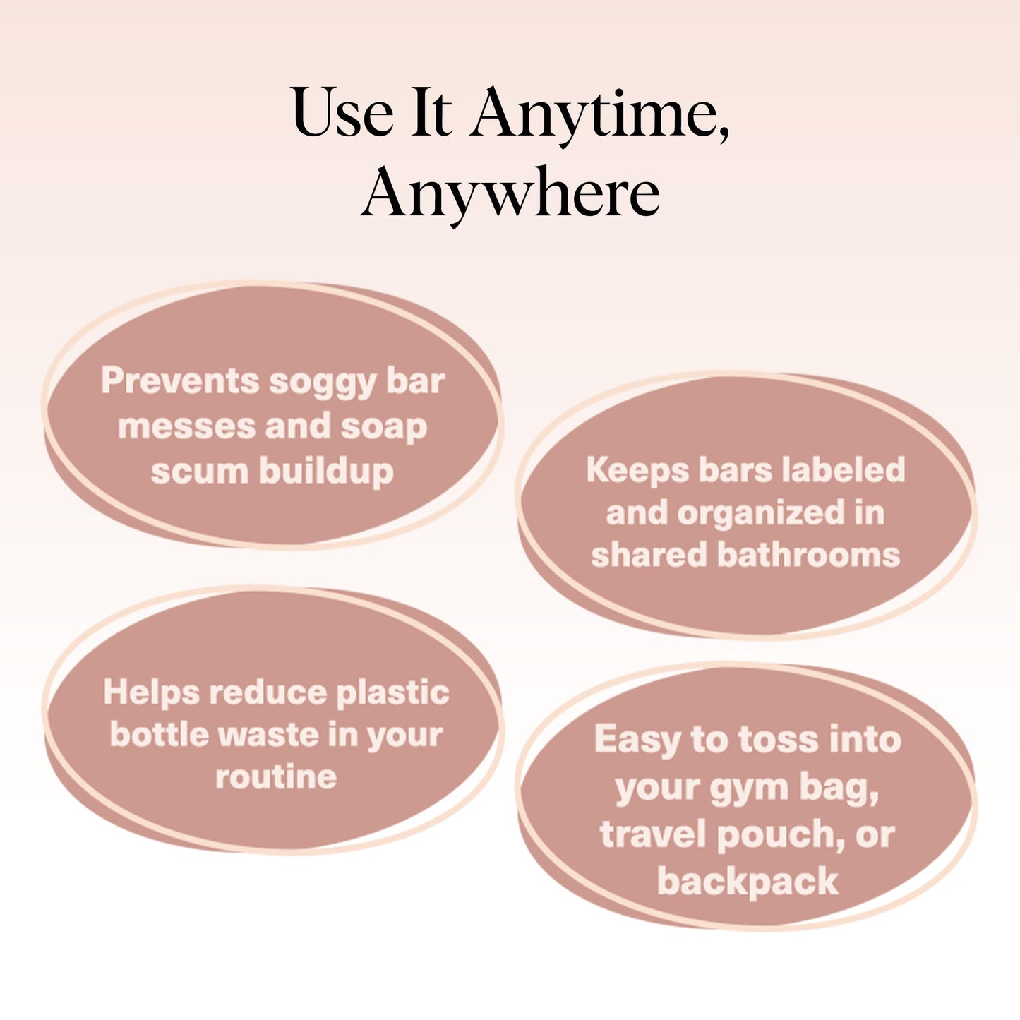 Kitsch Bar Soap Saver Pouch – Patented Mesh Soap Bag for Shampoo and Conditioner Bars - Extends Use & Prevents Soggy Mess - Recycled Beauty Bar Bag, Eco-Friendly - 2pc Set, Blush & Terracotta