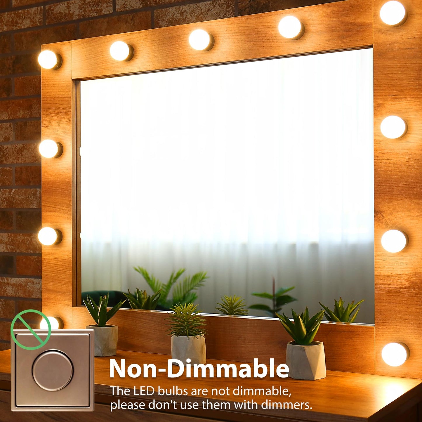 DEGNJU LED Vanity Light Bulbs, 60W Equivalent, Bathroom Light Bulbs 2700K Soft White, 800 Lumens, G25 Globe Bulb for Makeup Mirror, Round Shape, 7W, 120V, Non-Dimmable, 12 Pack