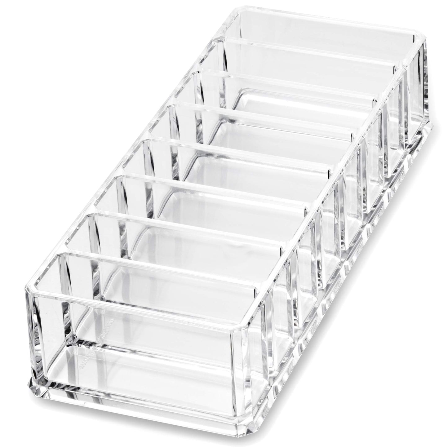 byAlegory Acrylic (Bronzer, Highlighter, Powder, Blush) Compact Makeup Organizer | 8 Space Cosmetic Storage (CLEAR)