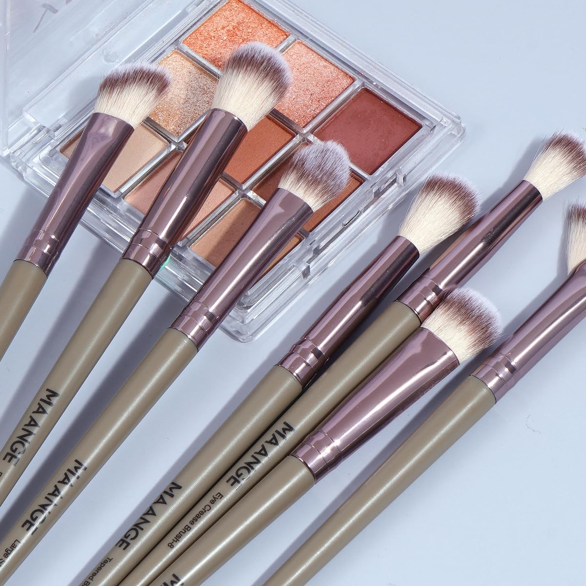MAANGE Makeup Brushes 51 Pcs Makeup Kit, Multi-functional Makeup Tool Set with Makeup Brush Foundation Brush Make up Brushes Set Bag (Champagne)