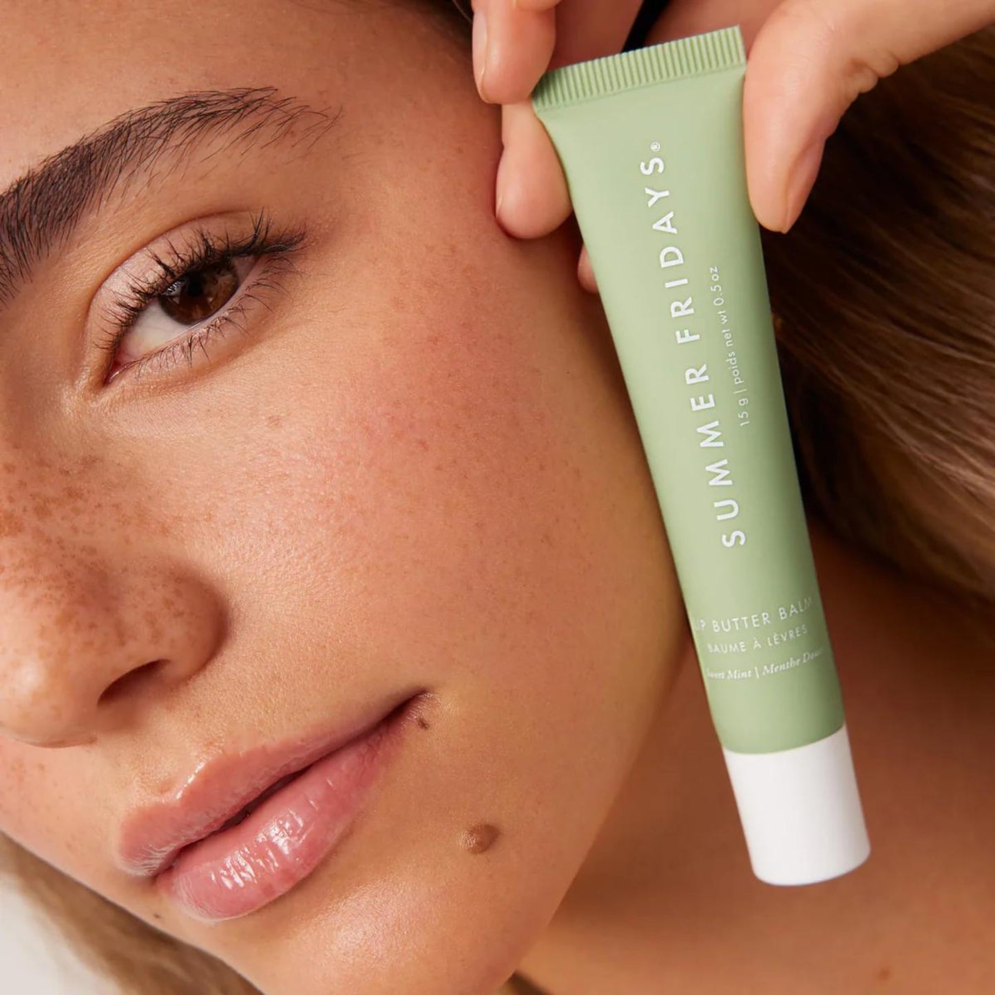 Summer Fridays Lip Butter Balm Duo - Hot Cocoa (.5 oz) & Sweet Mint (.5 oz) - Vegan Lip Care for Moisture, Shine, and Conditioning Hydration