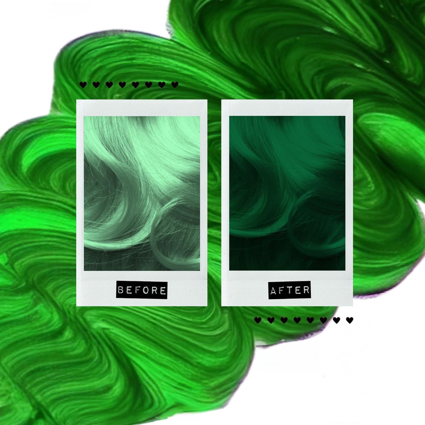 MANIC PANIC Bright Neon Green Color Depositing Conditioner - Love Color Hair Conditioner Keeps Hair Vibrant, Nourished & Refreshed - Formulated with Shea Butter & Quinoa - Green Venus (8oz)