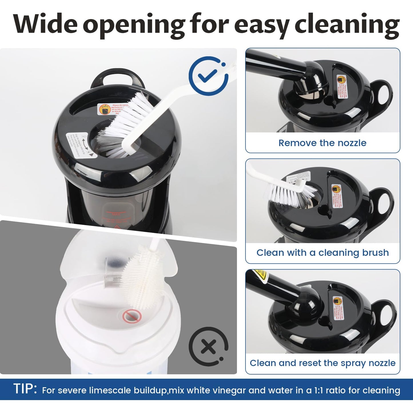Hair Steamer, Hair and Face Steamer with Extendable Arm, Portable Tabletop Steamer, Ideal for Home Personal Care and Beauty Salon