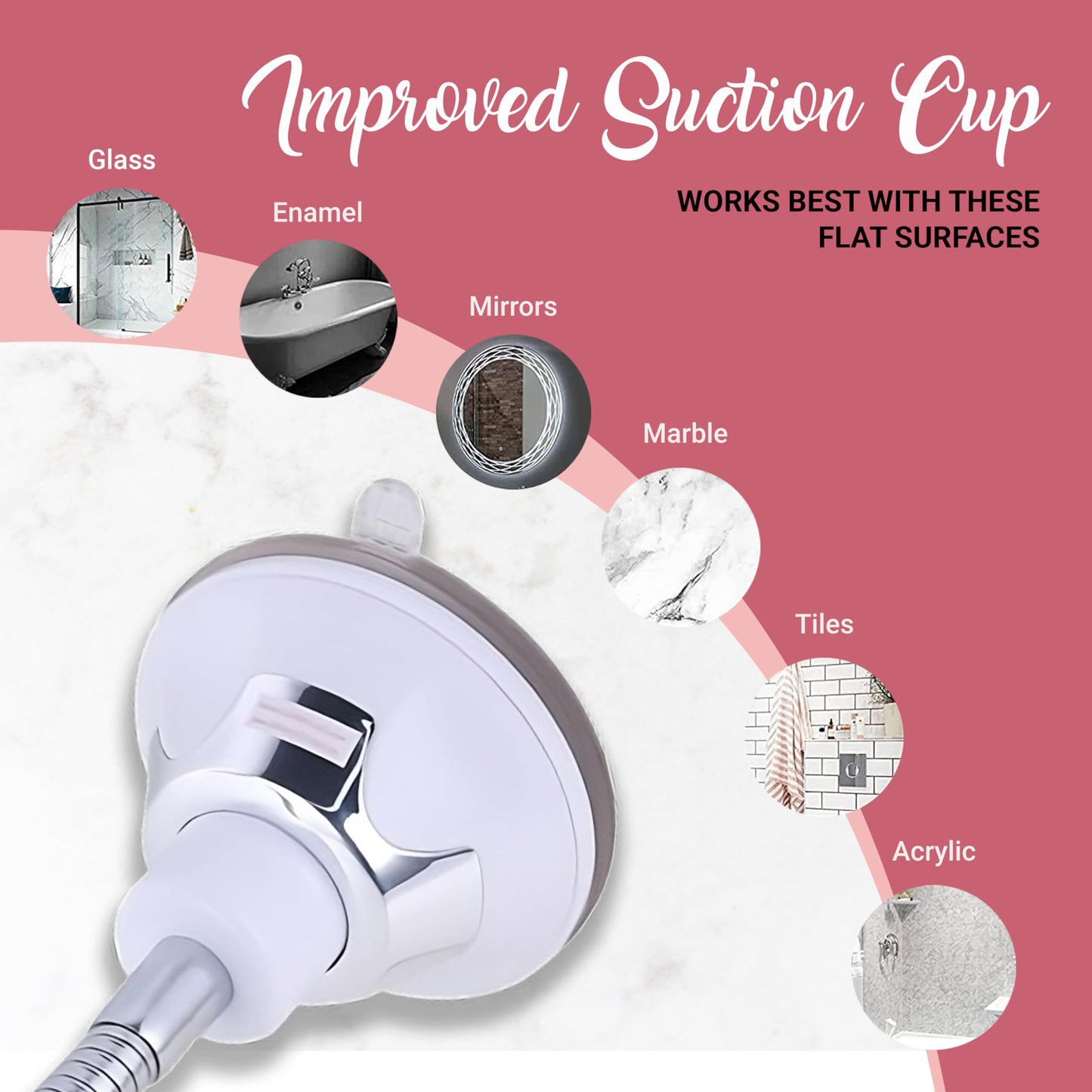 MIRRORVANA Flexible 10X Magnifying Square Makeup Mirror Non Lighted with Adjustable Gooseneck & Suction Cup 2in1 Table Mirror and Wall Mount for Vanity & Bathroom Use - 6.3" x 6.3" (Translucent Frame)