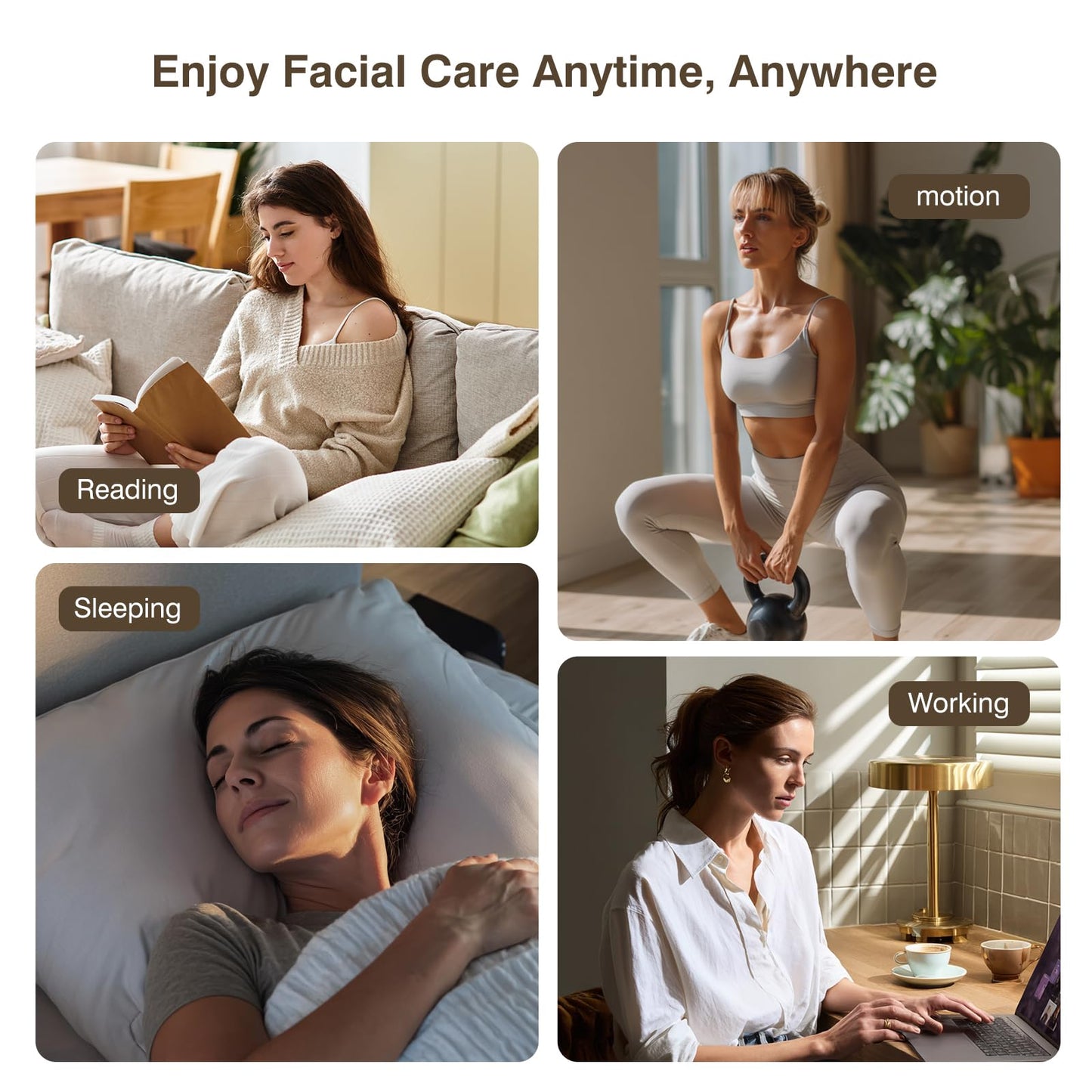 INTEO Red Light Therapy for Face 4 Modes, Breathable Red Light Therapy Mask with 4 Color Light Modes, 850NM Infrared LED Face Mask Light Therapy with Timer, Portable Led Mask for Home & Travel