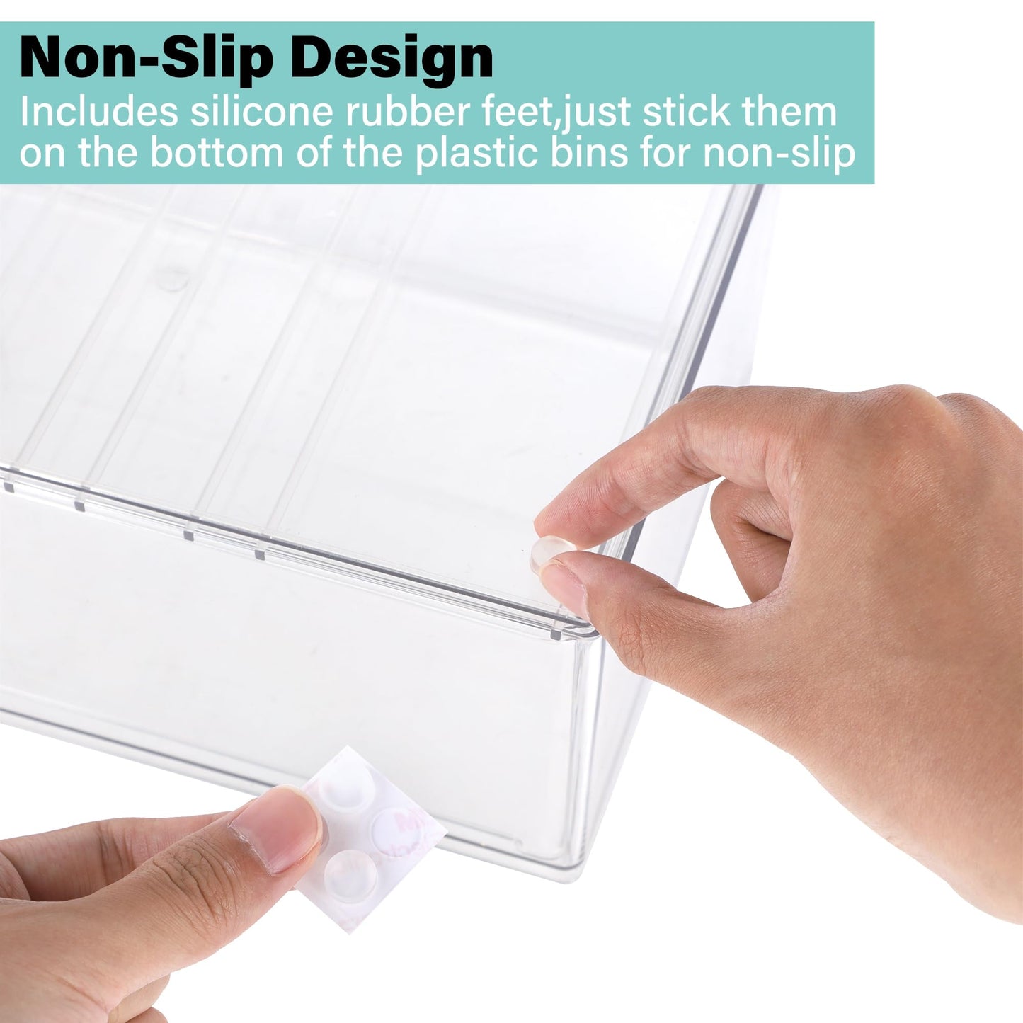 Prsildan Acrylic Makeup Organizer Stackable Clear Storage Drawers for Baby Bottles Desk Organizers for Countertop Vanity Nursery Adjustable Modular System for Cosmetics Jewelry