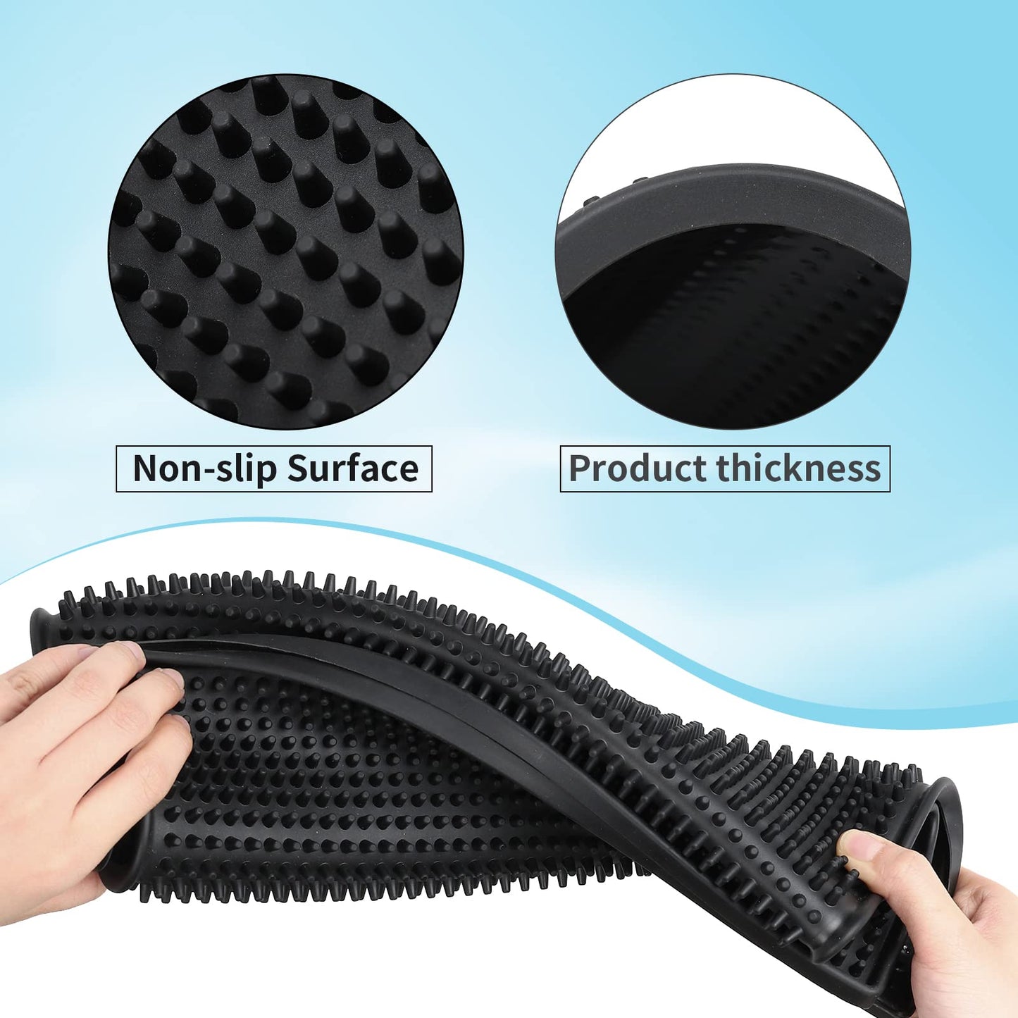 MoyRetty Bar Service Spills Mat, Barber Station Mat, 15.7x11.8 Inches, Professional Hair Stylist Clippers Accessories Supplies Tools, Salon and Barbershop Pads