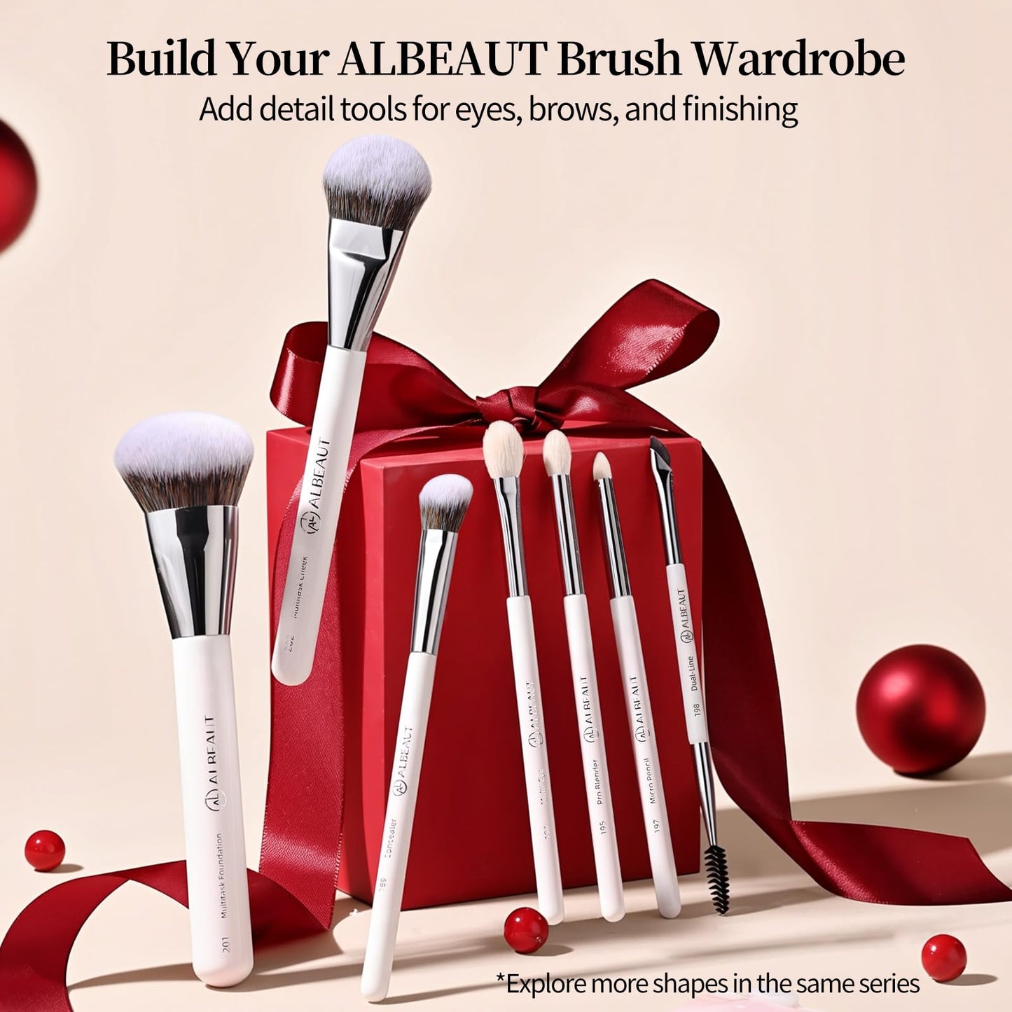 Albeaut Makeup Brush for Foundation Concealer Blush Contour Liquid Cream Blending Angled Shape