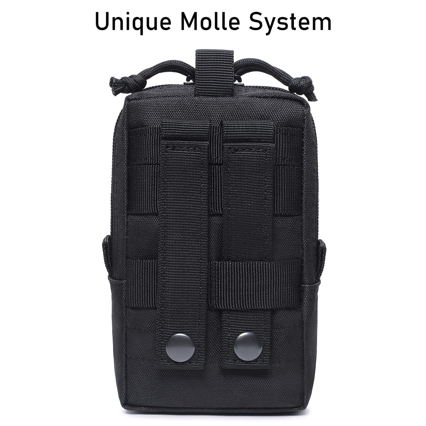 Tactical Molle EDC Pouch Cellphone Pouch Holder Utility Gadget Organizer Bag (Black)
