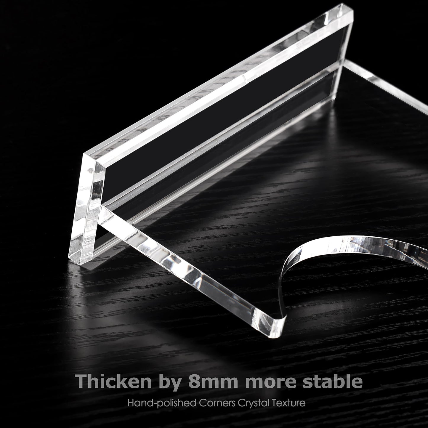 SANRUI 2 Tier Acrylic Weapon Lightsaber Display Holder,Clear Desk Adjustable Wand Stand for Most Samurai Sword Tanto Rapier Light Saber Katana Wakizashi Genji Rack Horizontal Exhibition (2PCS)