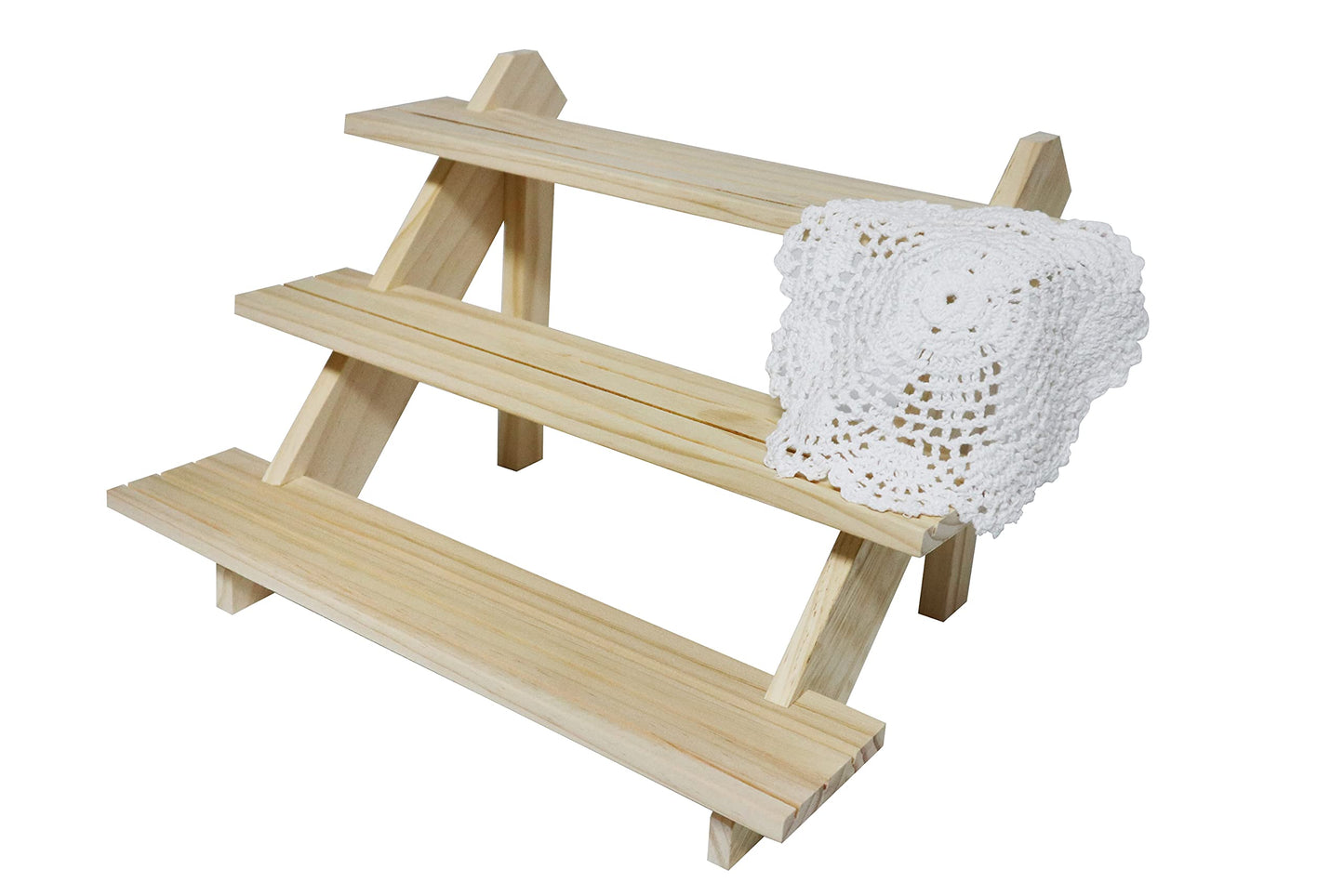 NAJMECHOY Earring Display Stands for Selling Rustic Multi-tiered Jewelry Rack Retail Display Riser Earring Ring Holder Display Cup Rack Frame Desktop