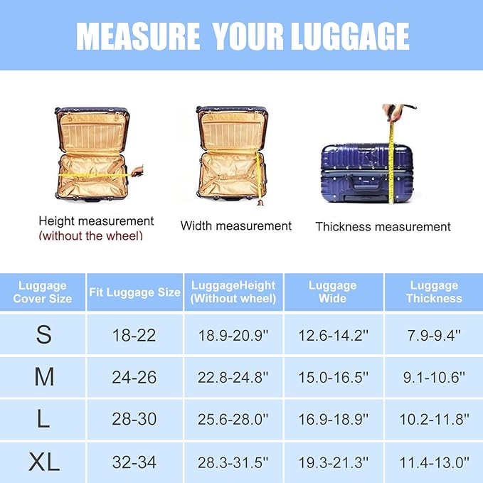 Black Tiger Luggage Protector, Washable Suitcase Cover Simple Cartoon Feline Anti-scratch for 32",34"Bag