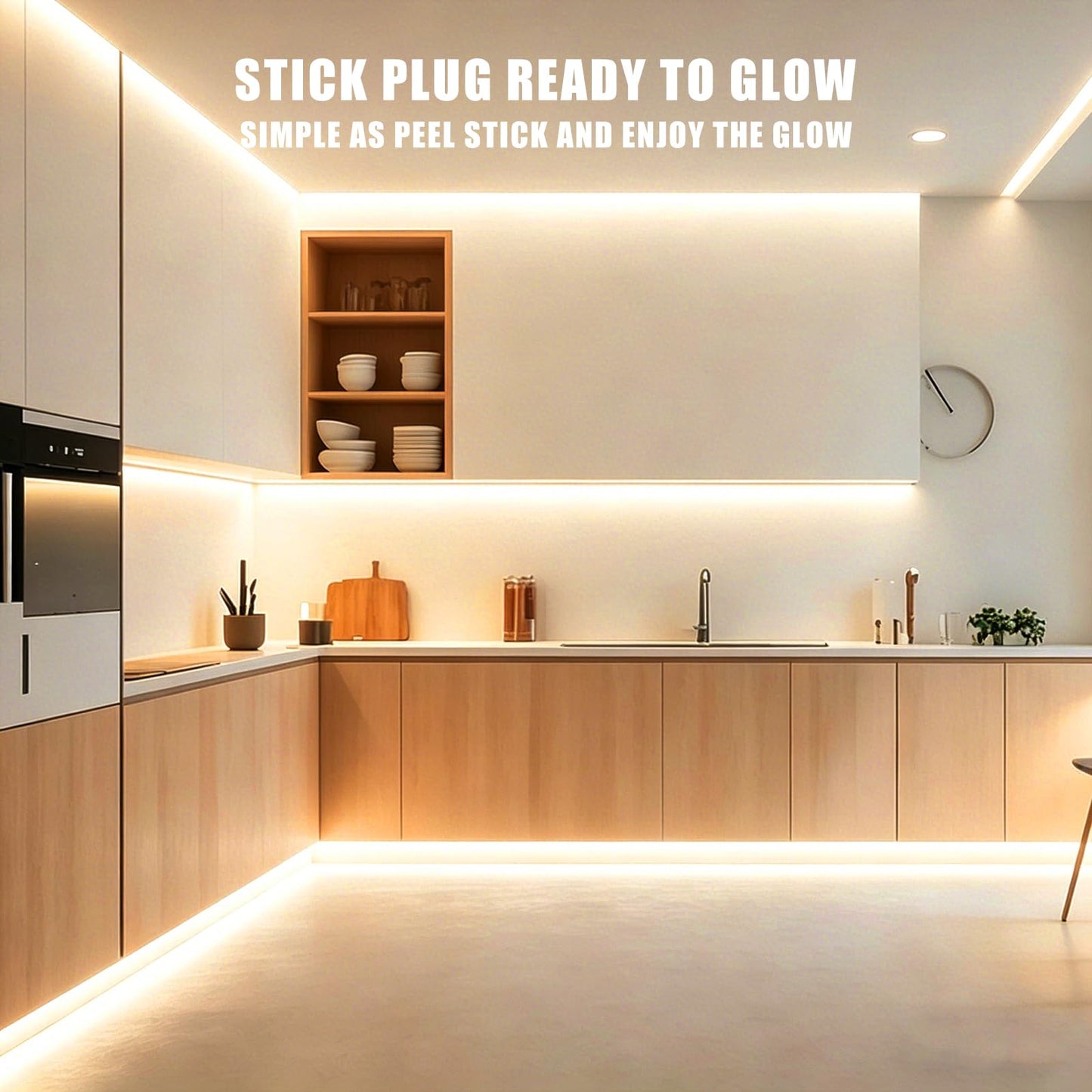 Olaholii 32.8ft Bluetooth White COB Led Strip Light with App, 3000K Ra93+ Dimmable Bright Warm White Led COB Strip Light, White Led Strip Light for Mirror, Stair, Cabinet, Room