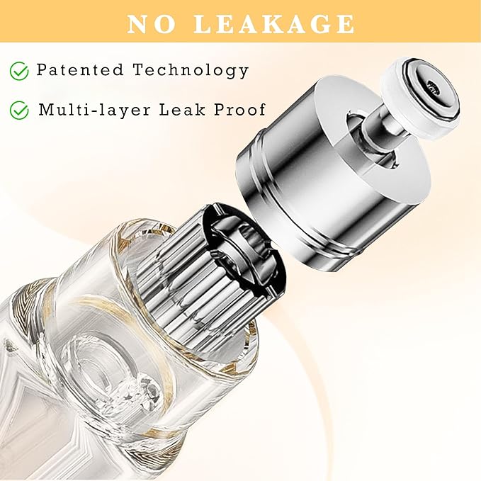 2PCS Perfume Travel Refillable Bottle, Bottom-Filling Fragrances Perfume Atomizer, Empty Mini Cologne Dispenser, Portable Sprayer Pocket Size for On the Go 5ml (Black & Light Pink)
