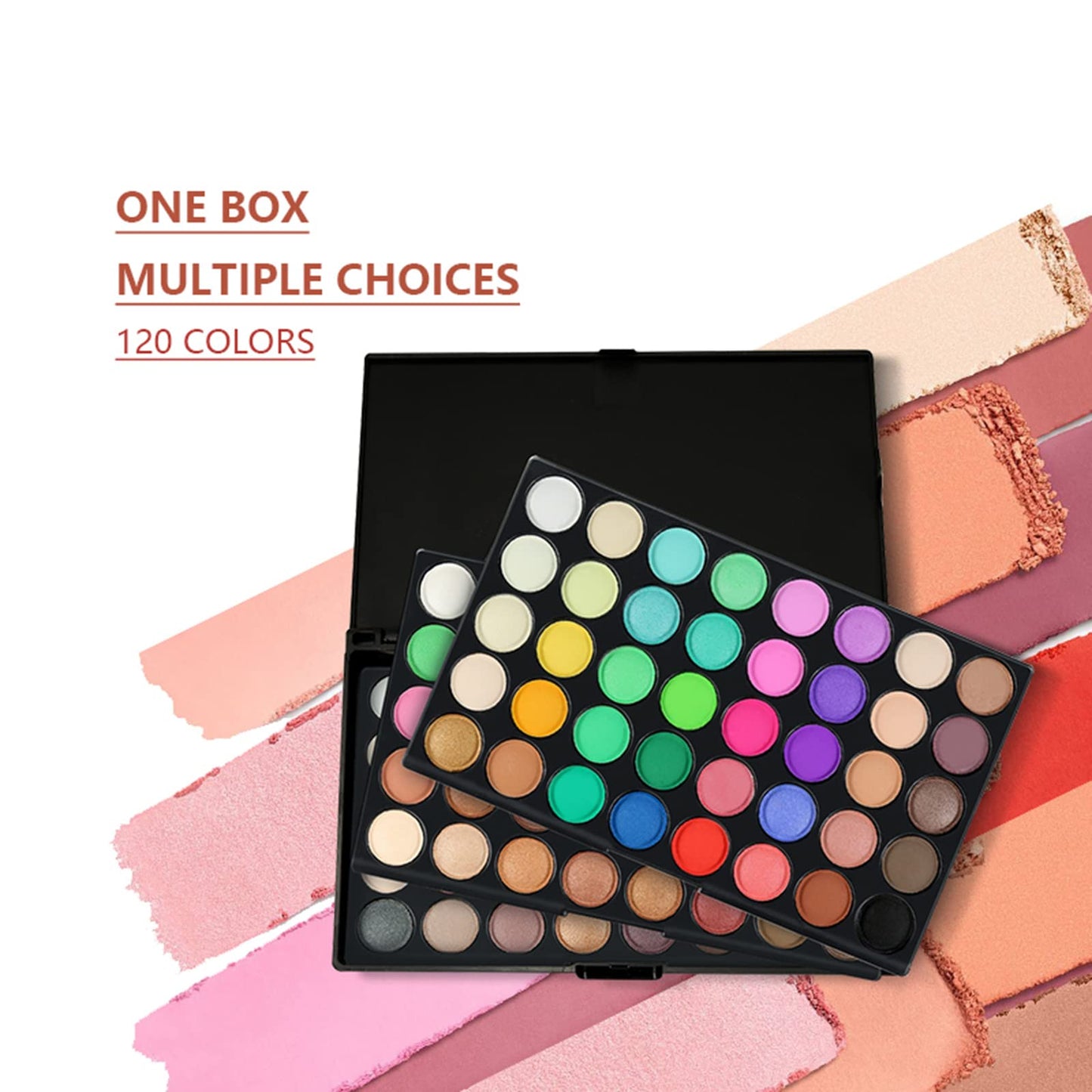 PhantomSky All in One Makeup Set Holiday Box, Essential Starter Bundle Include Eyeshadow Concealer Lipstick Lip Gloss Eyeliner Eyebrow Pencil Lip Balm Face Powder, Full Makeup Kit for Women Girls