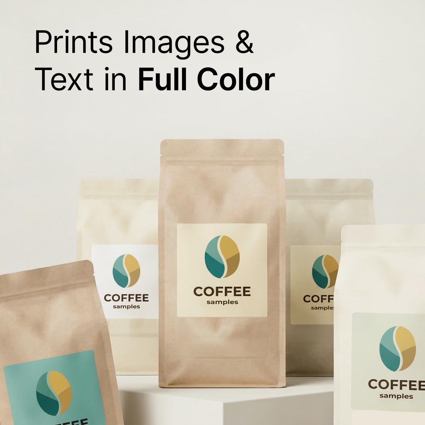 2" X 2" Matte White Printable Labels (100 Sheets, 2000 Stickers) Custom Labels, Logo Stickers, QR Codes for Laser & Inkjet Printers - Spartan Industrial Template S002