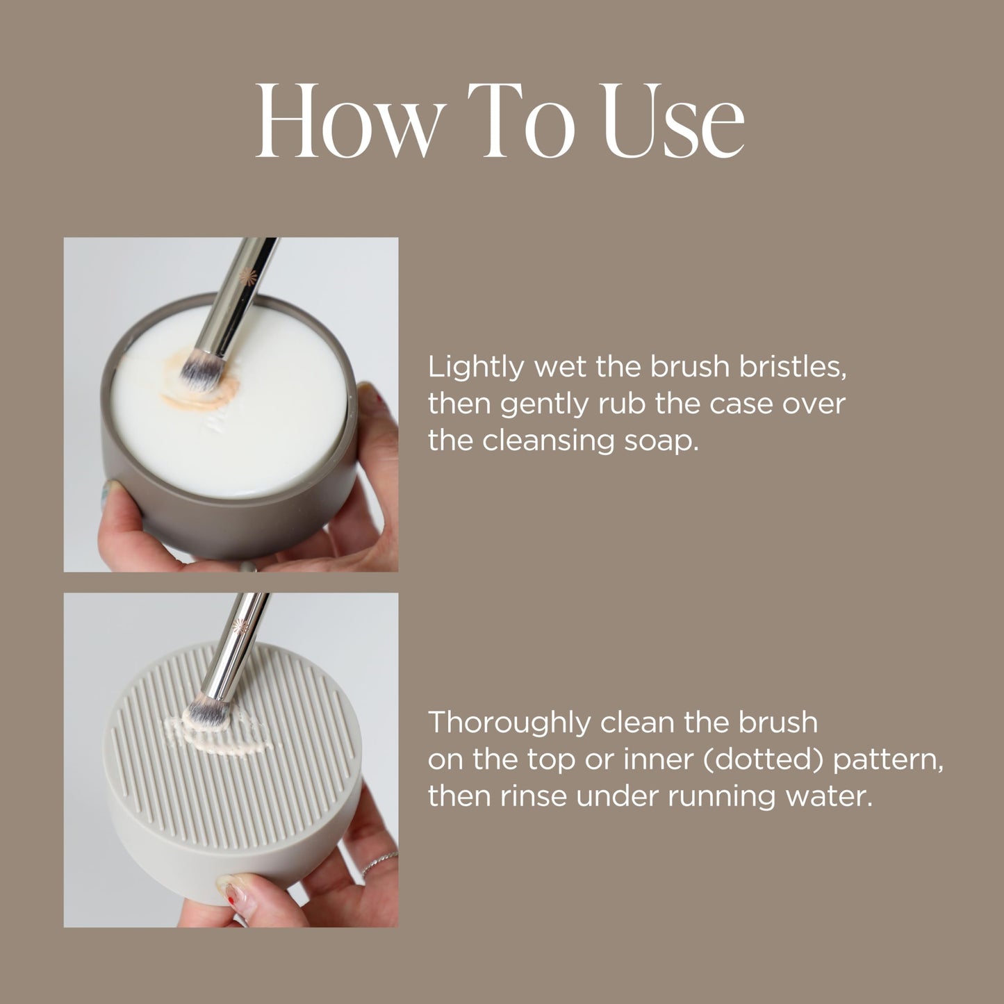 Piccasso Brush Cleaner Soap with Case & Cleaning Mat, Solid Makeup Brush Cleaner and Cleanser for Makeup Brushes, Gentle Deep Cleaning Brush Soap for Sponges, Puffs & Makeup Applicators, Made in Korea