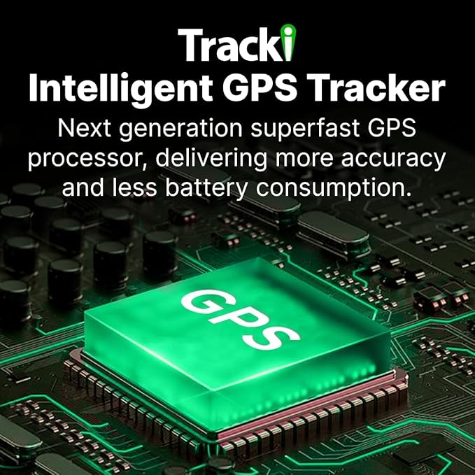 Tracki GPS Tracker for Vehicles, Car, Kids. Subscription Needed. US-Made Tech. 4G LTE GPS Tracking Device. Unlimited Distance, US & Worldwide. Small (Tracker) (Tracker 6-mo Subscription Incl.)