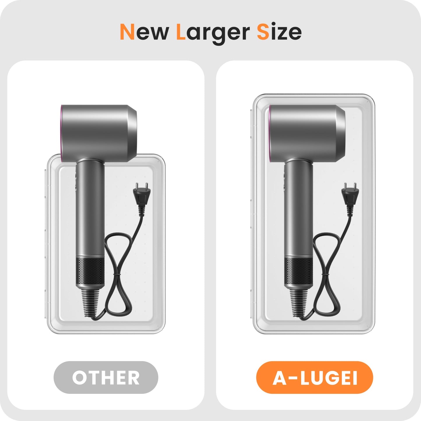 A-LuGei 【Military Grade】 Drawer Organizer, 【𝟱𝗦𝗶𝘇𝗲】 Makeup organizer, 【Holds 177 Items】 Bathroom Organizers and Storage, Organization and Storage, Desk Drawer Organizer for Vanity (Clear)