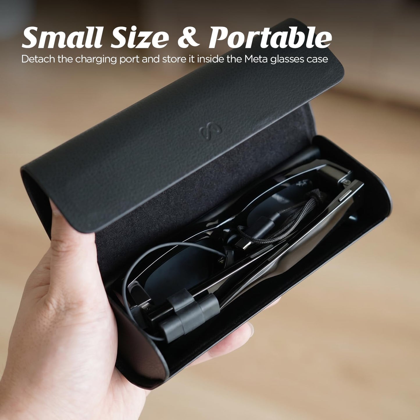 KONAFEI USB-C Charging Cable for Ray-Ban Meta Display Smart Glasses, Replacement for Meta Display Charging Case, Portable Smart Glasses Accessory