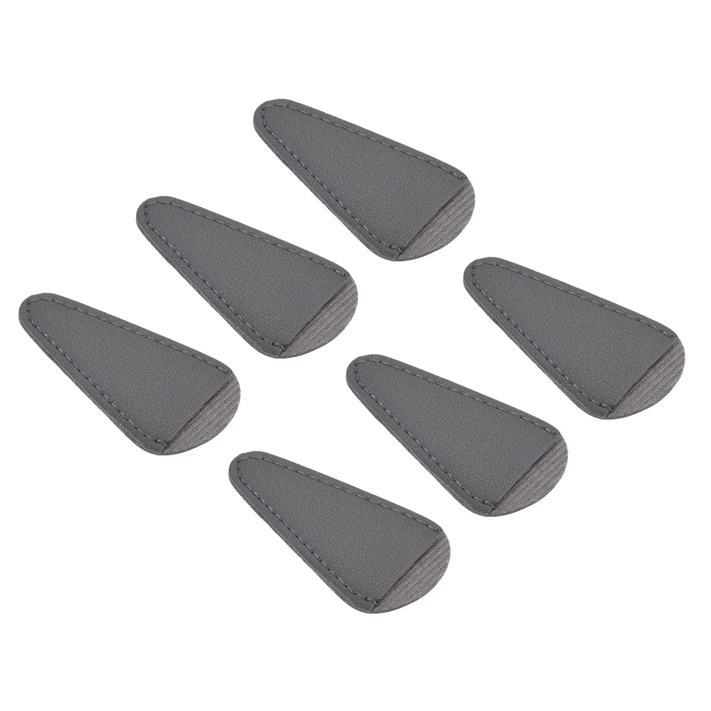 PATIKIL 2.9"x1.5" PU Leather Scissors Sheath, 6 Pack Scissors Cover Protector Portable Collect Bags for Eyebrow Trimming Beauty Tool Protection, Grey