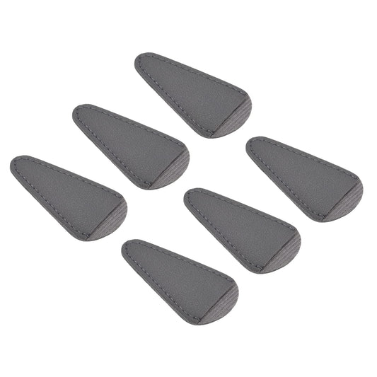 PATIKIL 2.9"x1.5" PU Leather Scissors Sheath, 6 Pack Scissors Cover Protector Portable Collect Bags for Eyebrow Trimming Beauty Tool Protection, Grey