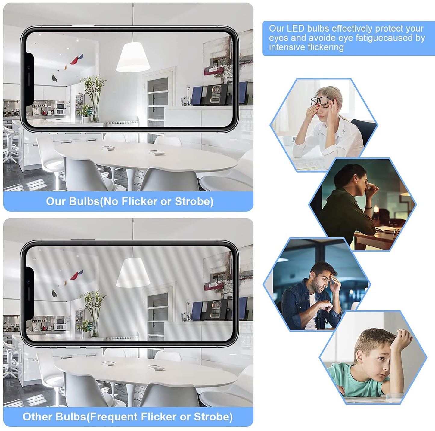 XININSUN Dimmable Half Chrome Light Bulb,6W (60W Eqv.), Anti Glare LED Light Bulbs,G25 Globe Light Bulbs,E26 G80 Silver Dipped Bulb for Bathroom, Vanity, Mirror,4000K Daylight,4Pcs