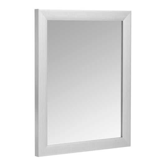Amazon Basics Rectangular Wall Mount Mirror 16" x 20" - Standard Trim, Nickel