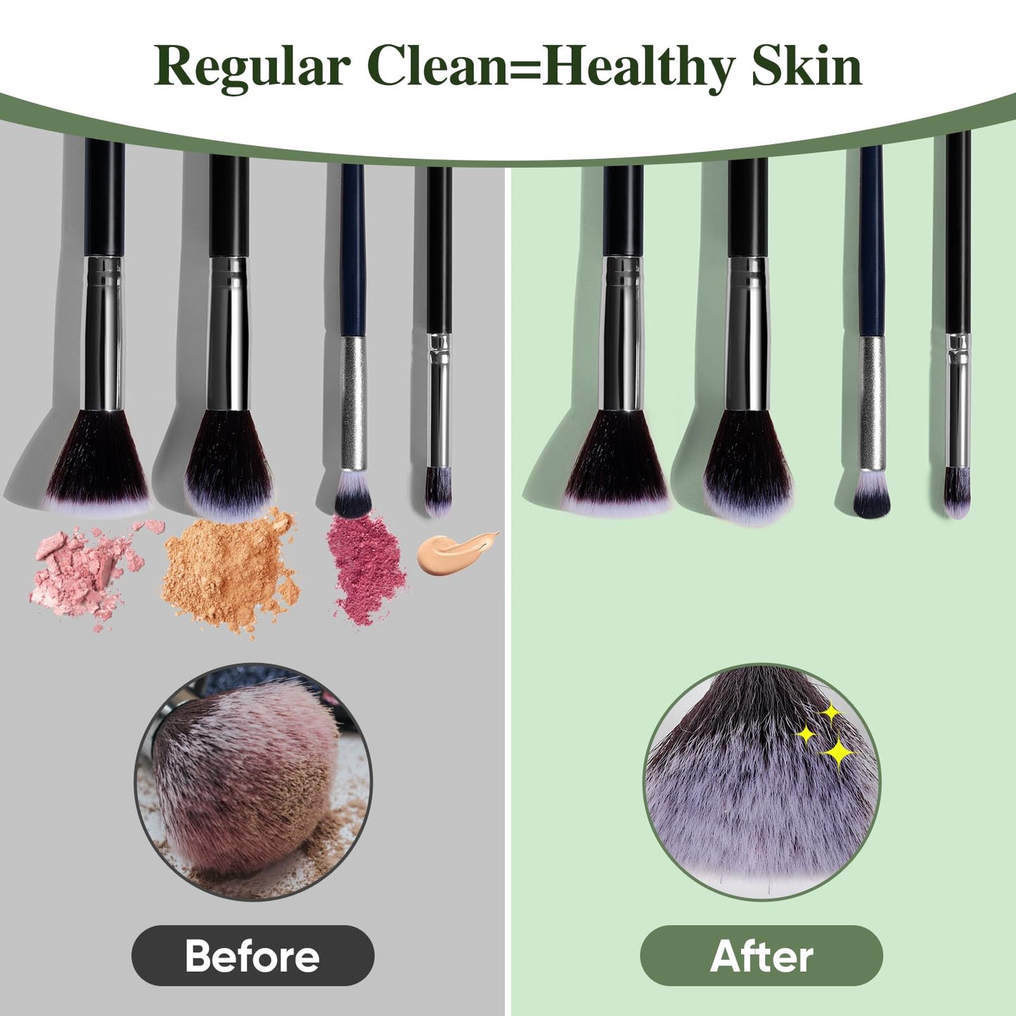 Electric Makeup Brush Cleaner Machine 2026 - Automatic Rotating Brush Washer with Deep Cleaning Technology, Portable Makeup Brush Cleaner for Travel, Home Use, Perfect Gifts for Women (Gray)